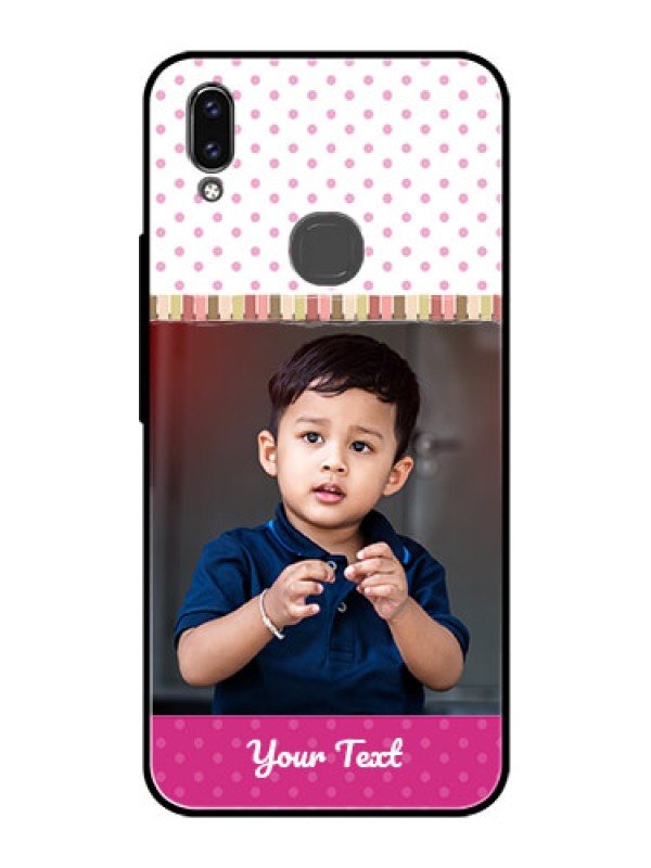 Custom Vivo Y85 Photo Printing on Glass Case - Cute Girls Cover Design