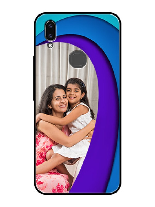 Custom Vivo Y85 Photo Printing on Glass Case - Simple Pattern Design