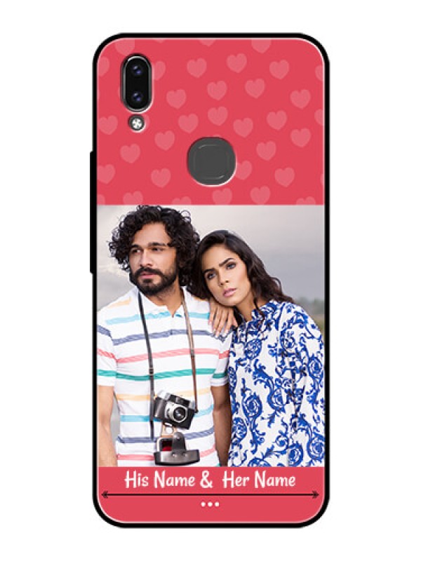 Custom Vivo Y85 Photo Printing on Glass Case - Simple Love Design