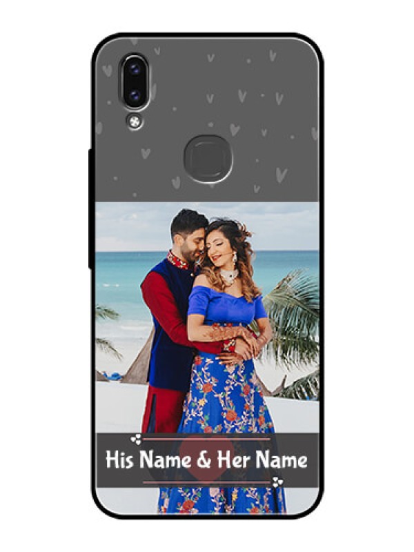 Custom Vivo Y85 Custom Glass Mobile Case - Buy Love Design with Photo Online