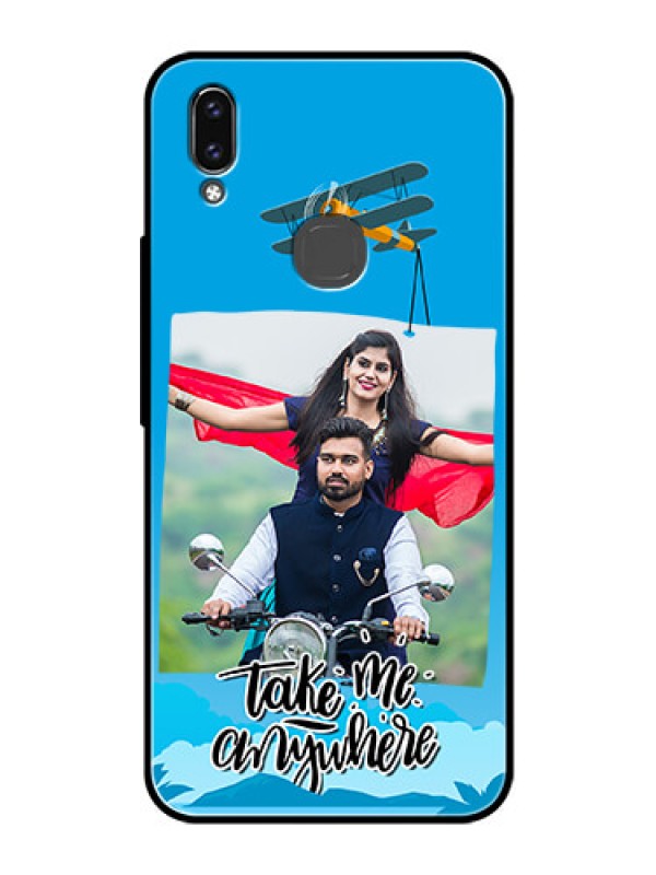 Custom Vivo Y85 Custom Glass Mobile Case - Traveller Design