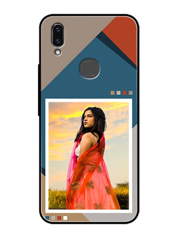 Custom Vivo Y85 Personalized Glass Phone Case - Retro color pallet Design