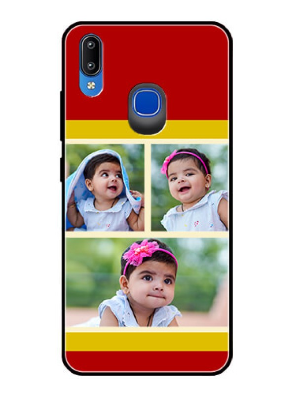 Custom Vivo Y91 Custom Glass Mobile Case  - Multiple Pic Upload Design