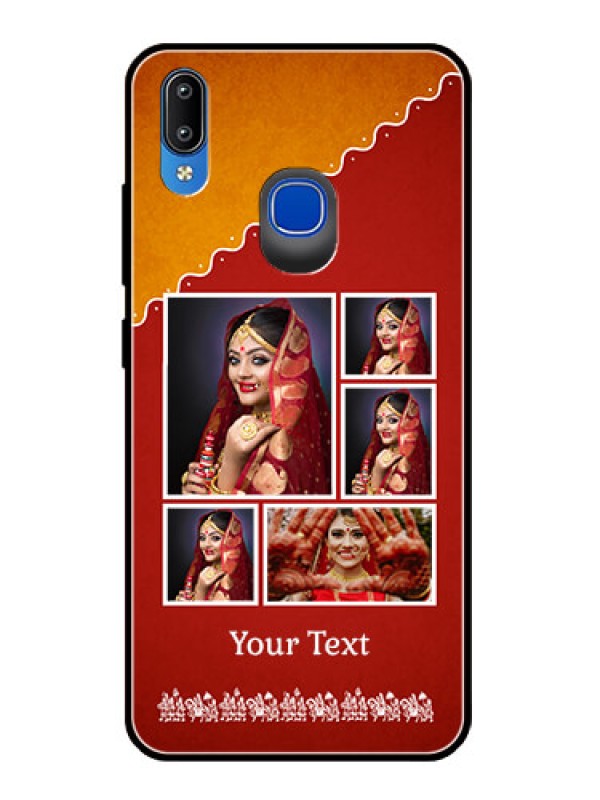Custom Vivo Y91 Personalized Glass Phone Case  - Wedding Pic Upload Design