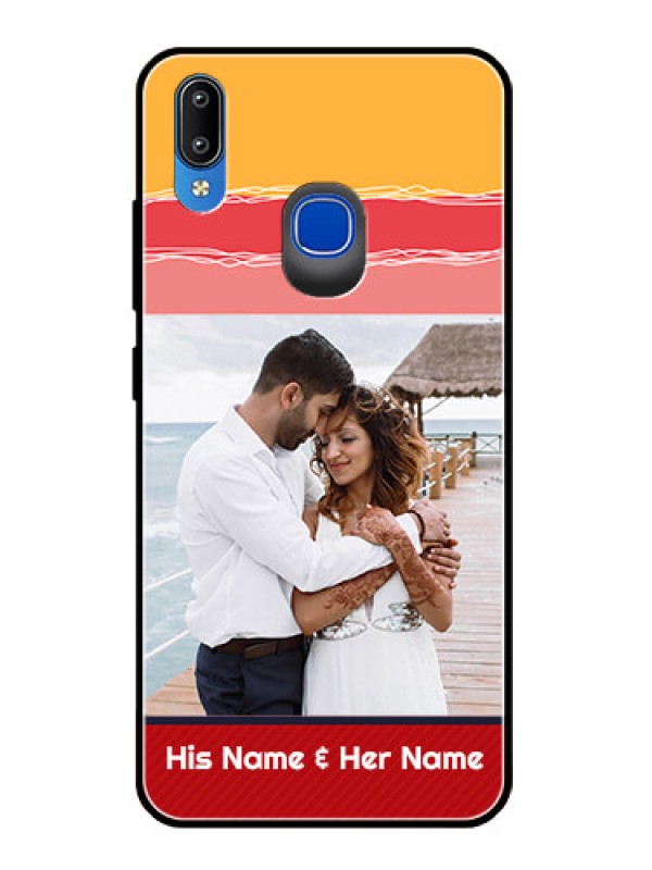 Custom Vivo Y91 Custom Glass Mobile Case  - Colorful Case Design