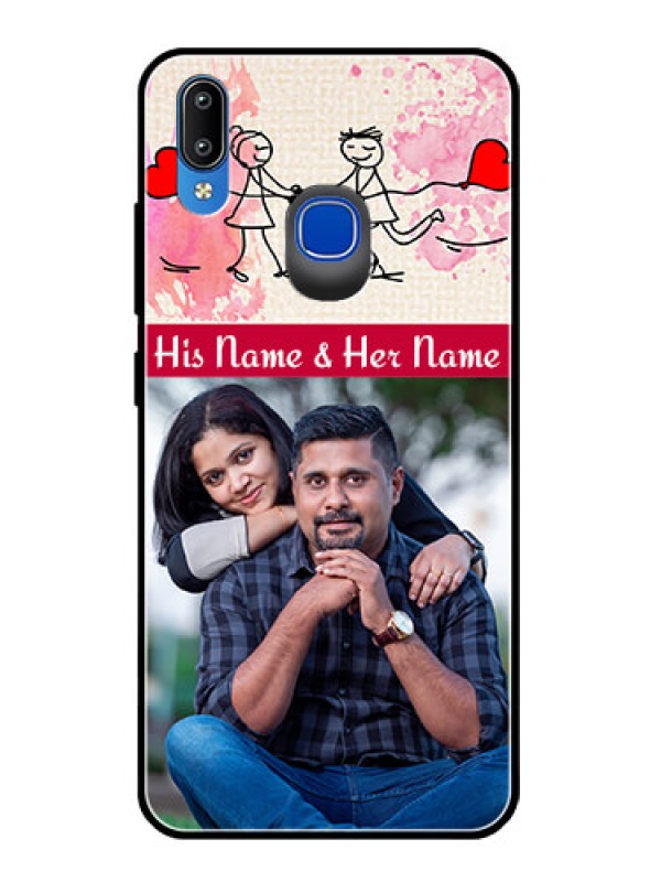 Custom Vivo Y91 Photo Printing on Glass Case  - You and Me Case Design