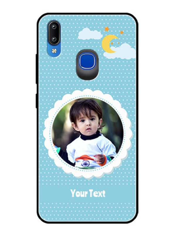 Custom Vivo Y91 Personalised Glass Phone Case  - Violet Pattern Design