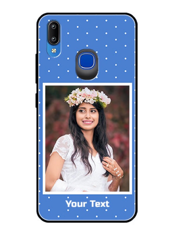 Custom Vivo Y91 Photo Printing on Glass Case  - Polka dots design