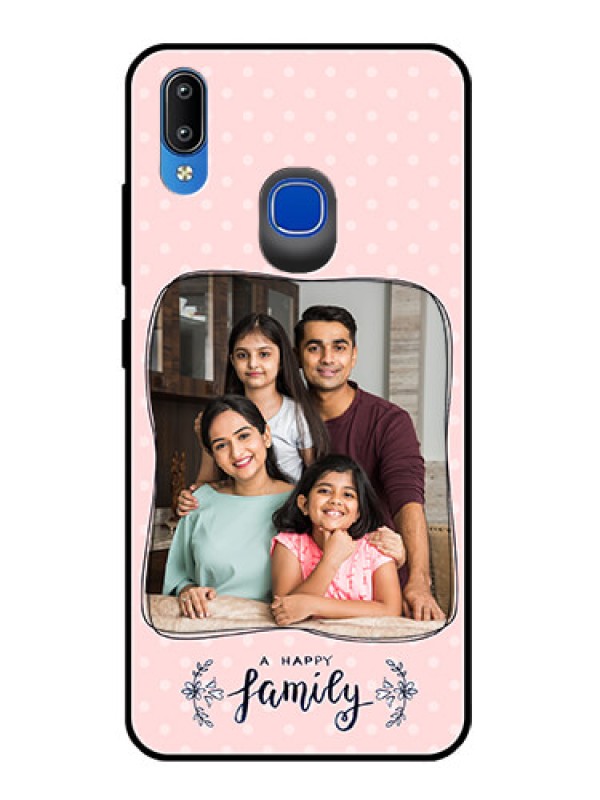 Custom Vivo Y91 Custom Glass Phone Case  - Family with Dots Design
