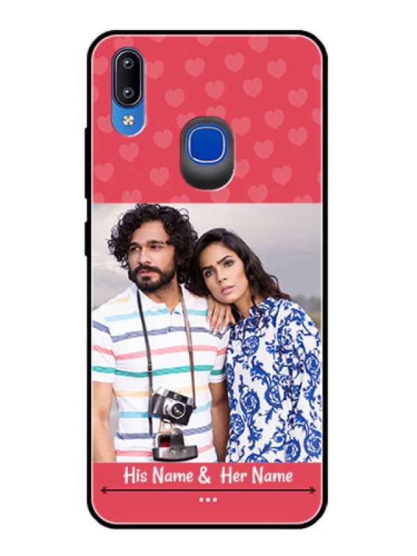Custom Vivo Y91 Photo Printing on Glass Case  - Simple Love Design