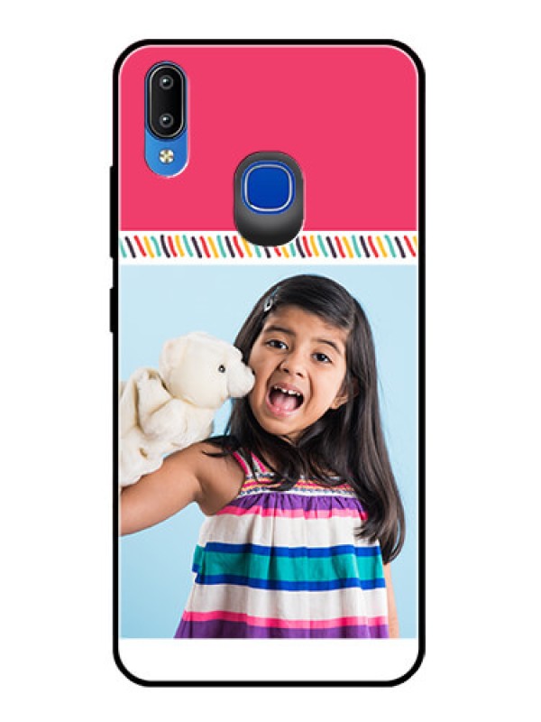 Custom Vivo Y91 Personalized Glass Phone Case  - Line art design