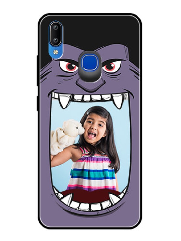 Custom Vivo Y91 Custom Glass Phone Case  - Angry Monster Design