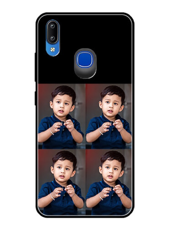Custom Vivo Y91 4 Image Holder on Glass Mobile Cover
