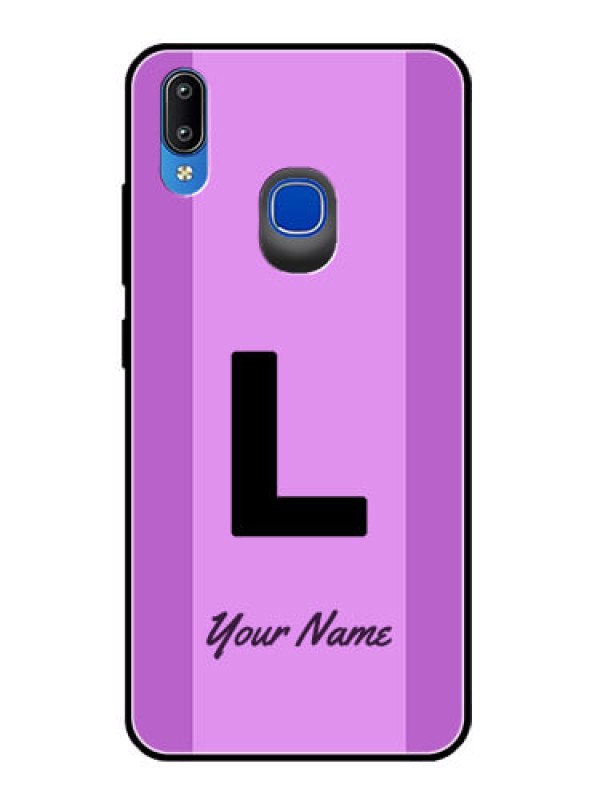 Custom Vivo Y91 Custom Glass Phone Case - Tricolor custom text Design