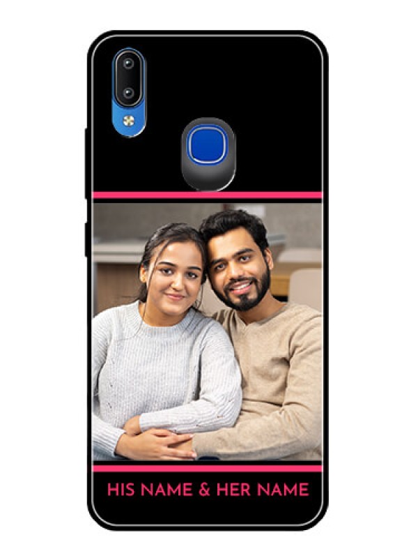 Custom Vivo Y93 Custom Glass Mobile Case  - with Add Text Design