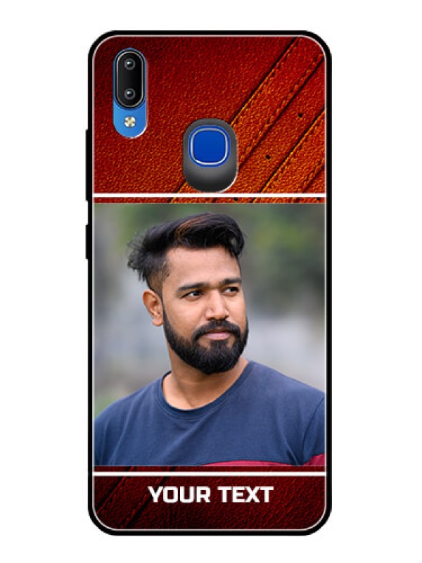Custom Vivo Y93 Personalized Glass Phone Case  - Leather Phone Case Design