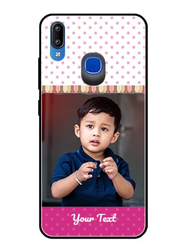 Custom Vivo Y93 Photo Printing on Glass Case  - Cute Girls Cover Design
