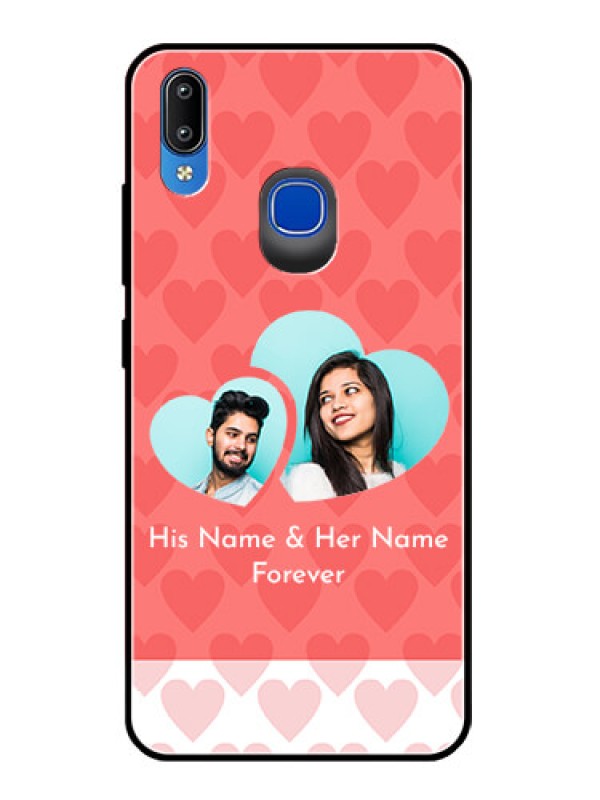 Custom Vivo Y93 Personalized Glass Phone Case  - Couple Pic Upload Design