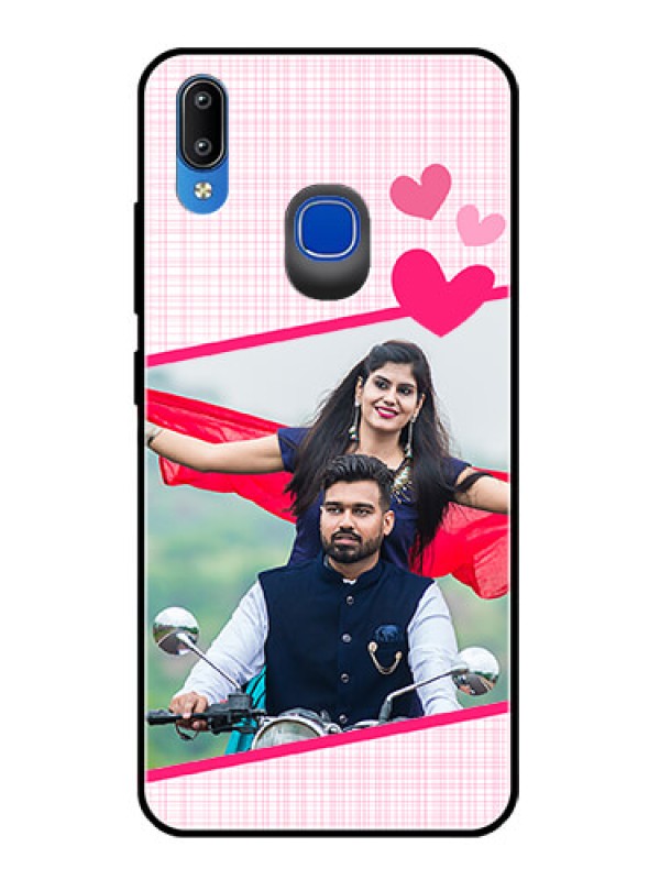 Custom Vivo Y93 Custom Glass Phone Case  - Love Shape Heart Design