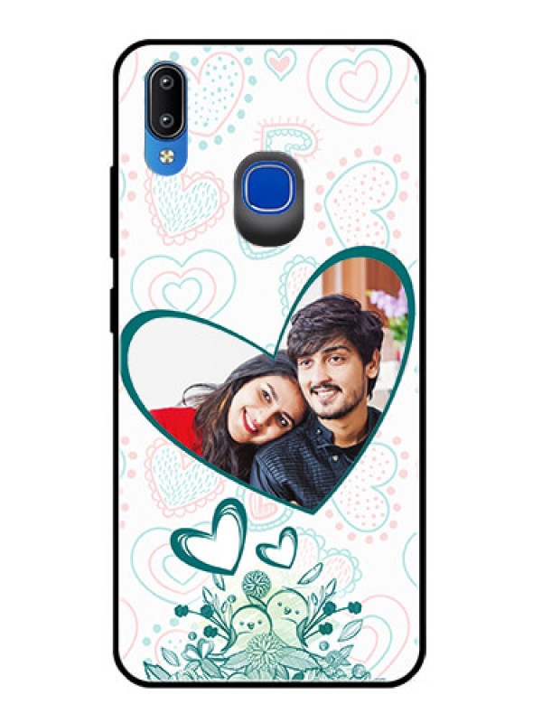 Custom Vivo Y93 Photo Printing on Glass Case  - Premium Couple Design