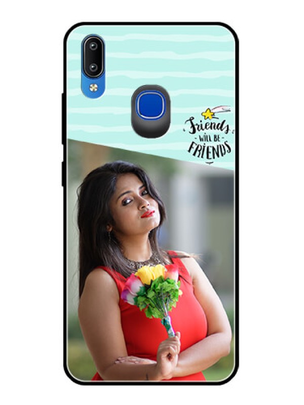 Custom Vivo Y93 Custom Glass Phone Case  - Friends Picture Icon Design
