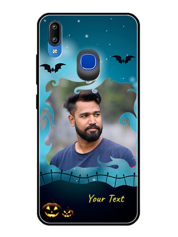Custom Vivo Y93 Custom Glass Phone Case  - Halloween frame design