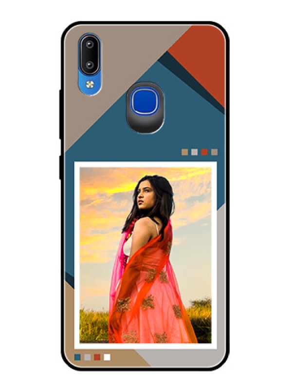 Custom Vivo Y93 Personalized Glass Phone Case - Retro color pallet Design