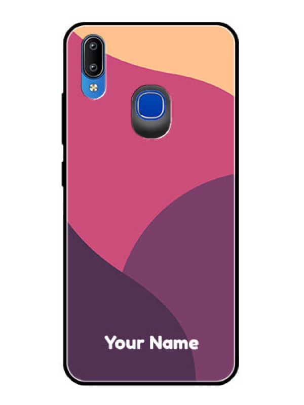 Custom Vivo Y93 Custom Glass Phone Case - Mixed Multi-colour abstract art Design