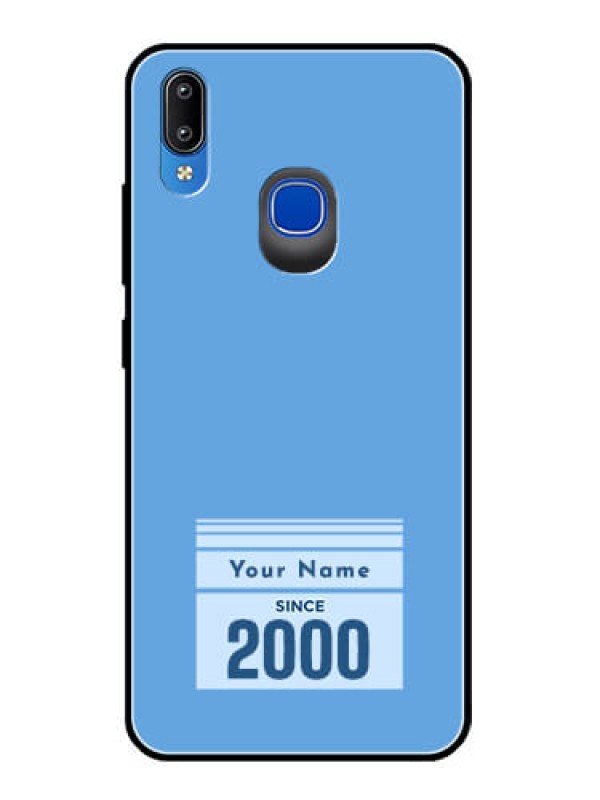 Custom Vivo Y93 Custom Glass Mobile Case - Custom Year of birth Design