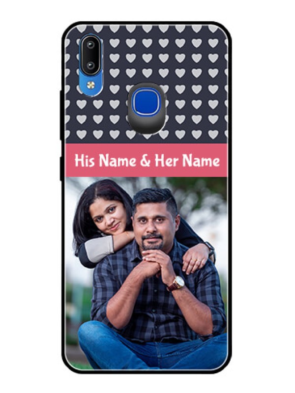 Custom Vivo Y95 Custom Glass Mobile Case  - Love Symbols Design