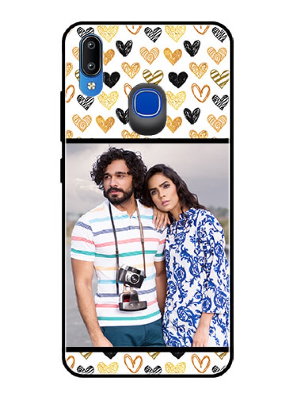 Custom Vivo Y95 Photo Printing on Glass Case  - Love Symbol Design
