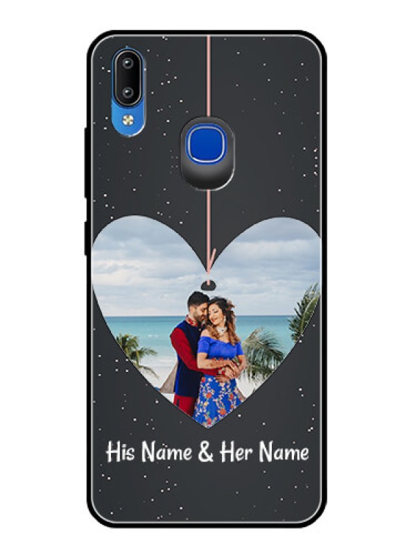 Custom Vivo Y95 Custom Glass Phone Case  - Hanging Heart Design