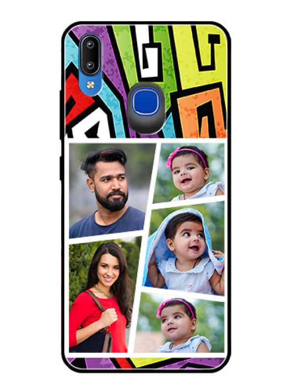 Custom Vivo Y95 Custom Glass Phone Case  - Graffiti pattern Design