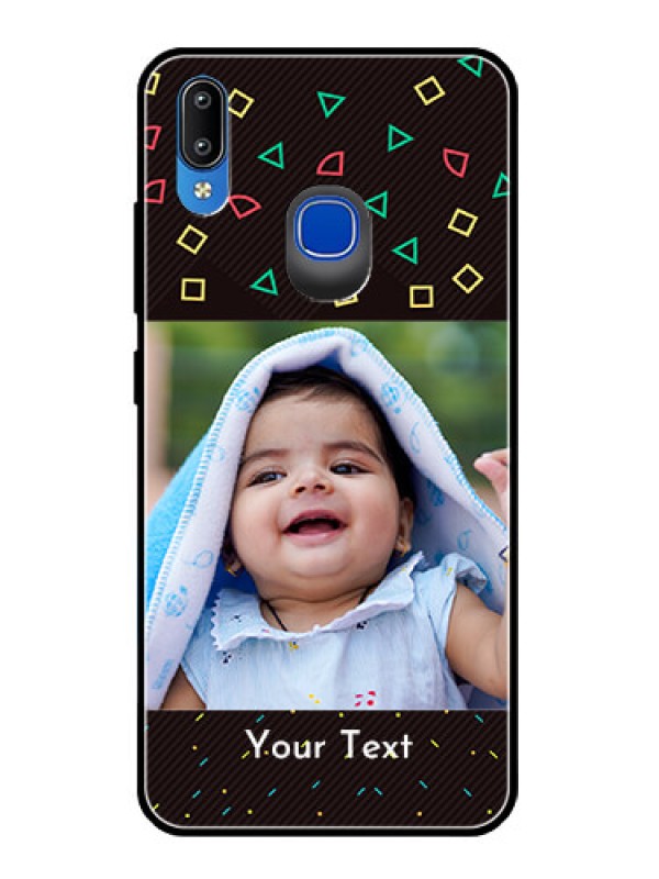 Custom Vivo Y95 Custom Glass Phone Case  - with confetti birthday design