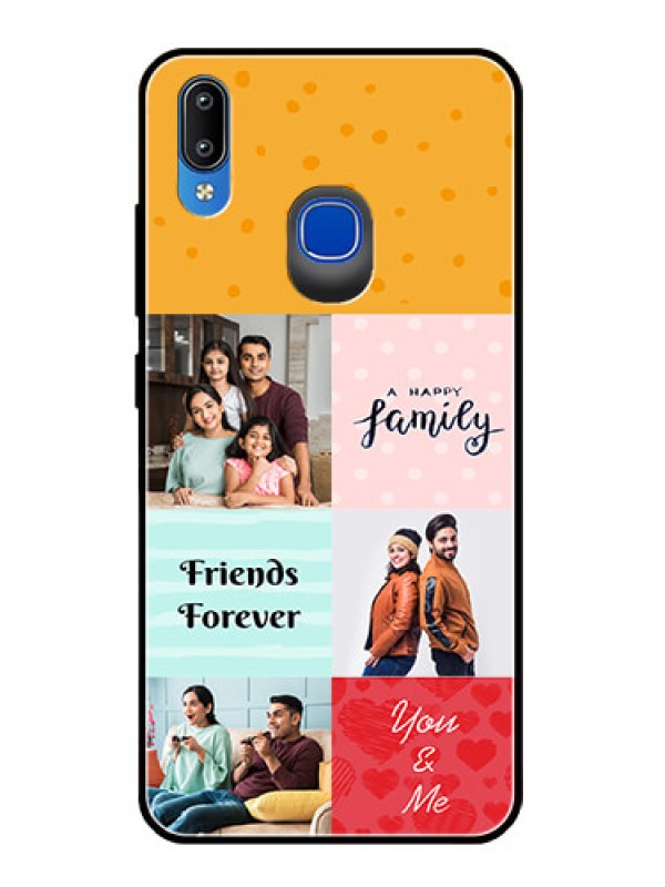 Custom Vivo Y95 Personalized Glass Phone Case  - Images with Quotes Design