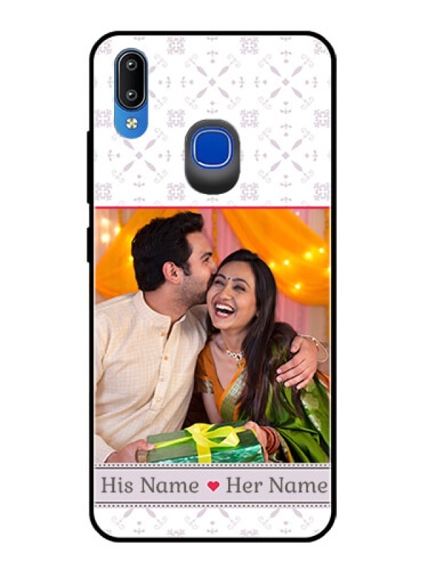 Custom Vivo Y95 Custom Glass Mobile Case  - with Photo and Ethnic Design