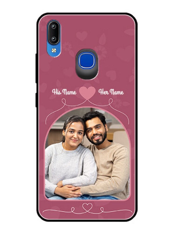 Custom Vivo Y95 Photo Printing on Glass Case  - Love Floral Design