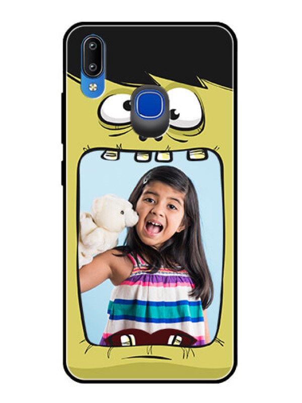 Custom Vivo Y95 Personalized Glass Phone Case  - Cartoon monster back case Design