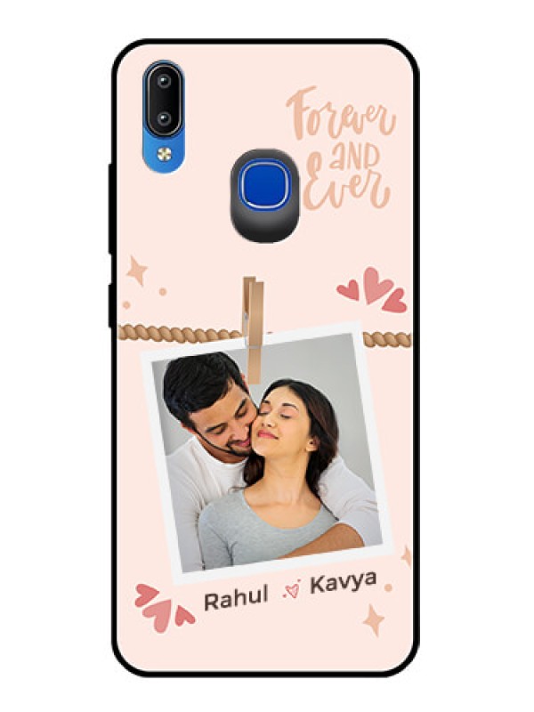 Custom Vivo Y95 Custom Glass Phone Case - Forever and ever love Design