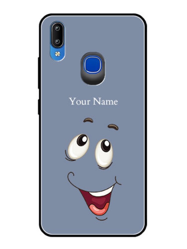 Custom Vivo Y95 Photo Printing on Glass Case - Laughing Cartoon Face Design