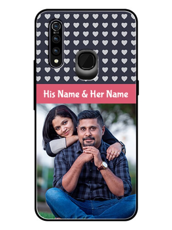 Custom Vivo Z1 Pro Custom Glass Mobile Case  - Love Symbols Design