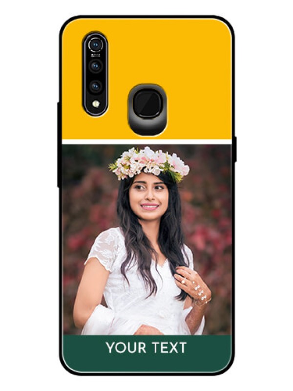 Custom Vivo Z1 Pro Photo Printing on Glass Case  - Love You Design