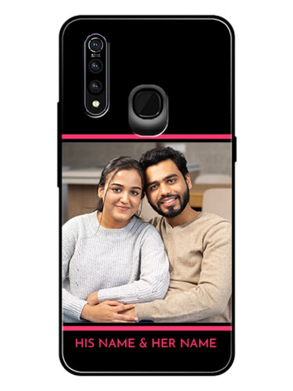 Custom Vivo Z1 Pro Custom Glass Mobile Case  - with Add Text Design