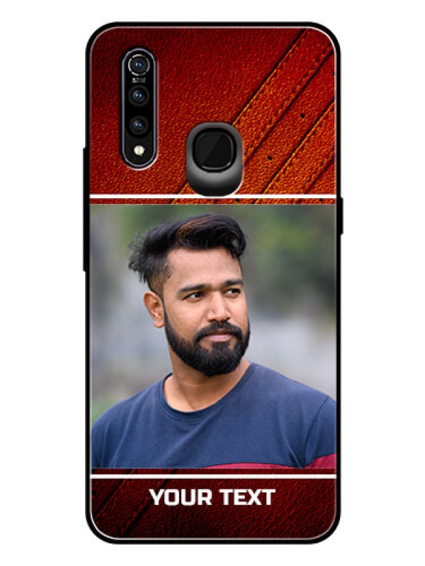 Custom Vivo Z1 Pro Personalized Glass Phone Case  - Leather Phone Case Design