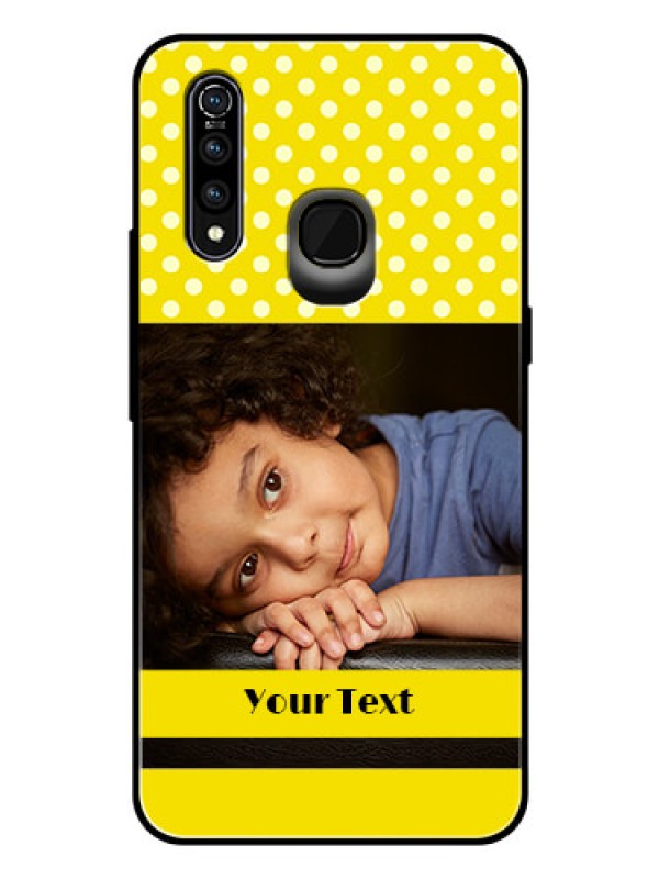 Custom Vivo Z1 Pro Custom Glass Phone Case  - Bright Yellow Case Design