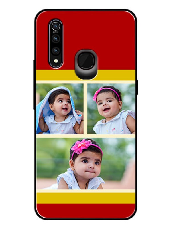 Custom Vivo Z1 Pro Custom Glass Mobile Case  - Multiple Pic Upload Design