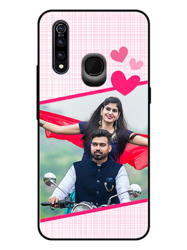 Custom Vivo Z1 Pro Custom Glass Phone Case  - Love Shape Heart Design