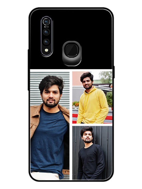Custom Vivo Z1 Pro Photo Printing on Glass Case  - Upload Multiple Picture Design