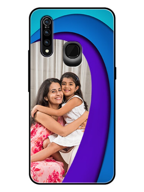 Custom Vivo Z1 Pro Photo Printing on Glass Case  - Simple Pattern Design