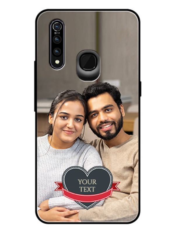 Custom Vivo Z1 Pro Custom Glass Phone Case  - Just Married Couple Design